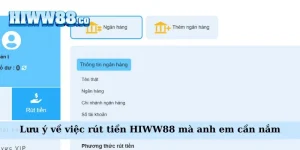 Lưu ý về việc rút tiền WW88 mà anh em cần nắm