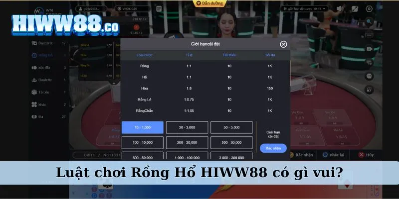 Nằm lòng luật chơi Rồng Hổ WW88 trước khi đặt cược