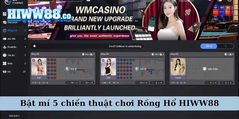 Áp dụng mẹo chơi Rồng Hổ WW88 để chiến thắng