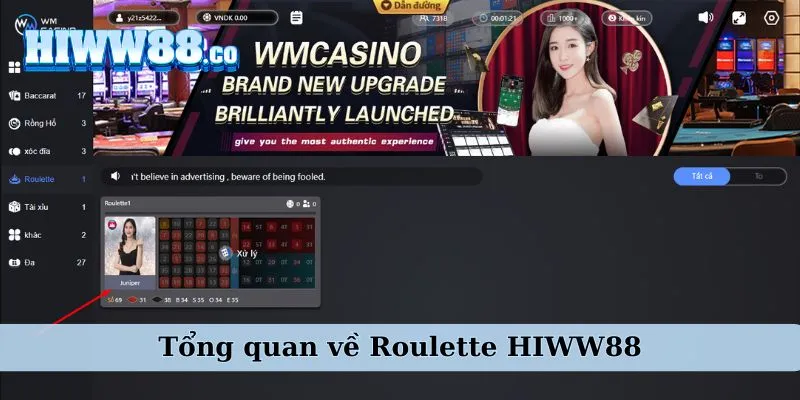 Giới thiệu game Roulette WW88