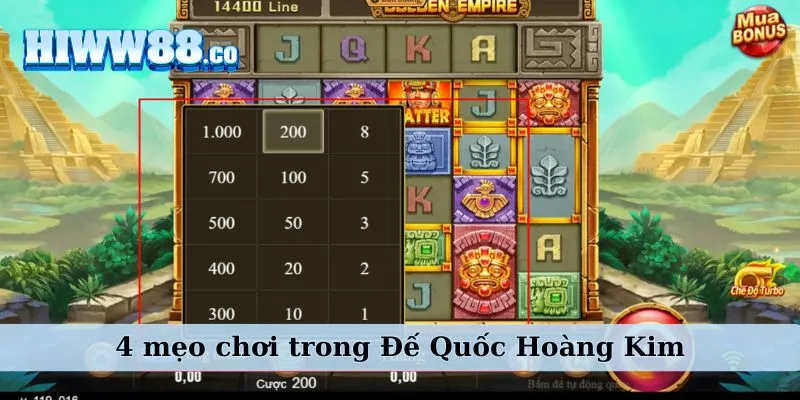 Tìm hiểu mẹo chơi hay trong Đế Quốc Hoàng Kim