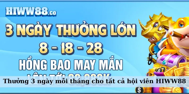 Khuyến mãi WW88 lì xì tiền thưởng cho hội viên