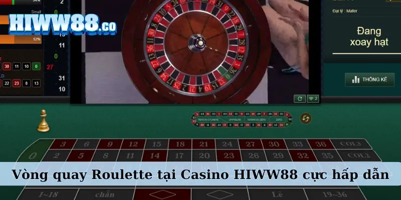 Vòng quay Roulette tại Casino WW88 cực hấp dẫn